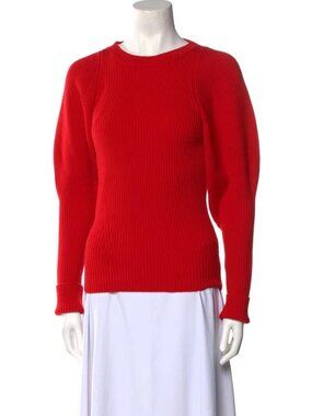 SAFIYAA Women's Abby Dazzling Red Knit Wool Sweater Size S
